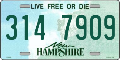 NH license plate 3147909