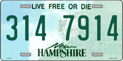 NH license plate 3147914