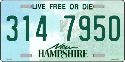 NH license plate 3147950