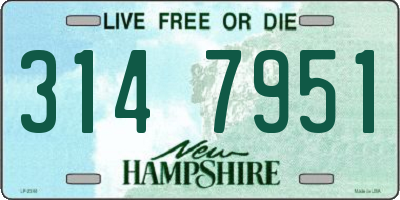 NH license plate 3147951