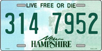NH license plate 3147952