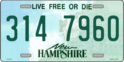 NH license plate 3147960