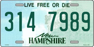 NH license plate 3147989