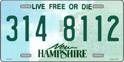 NH license plate 3148112