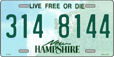 NH license plate 3148144