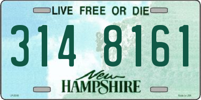 NH license plate 3148161