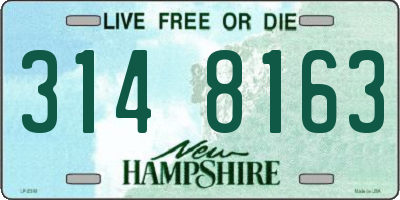 NH license plate 3148163