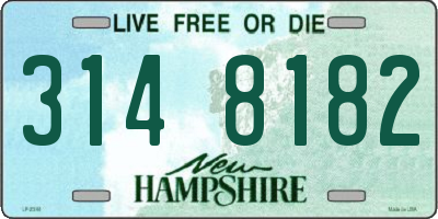 NH license plate 3148182