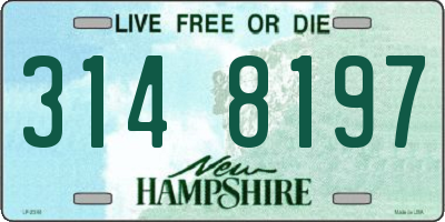 NH license plate 3148197