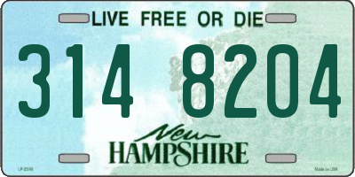 NH license plate 3148204