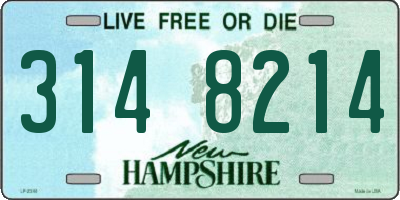 NH license plate 3148214