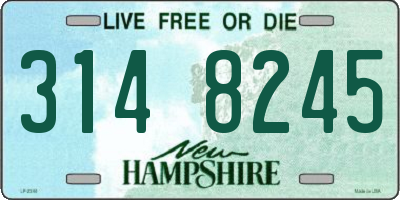 NH license plate 3148245