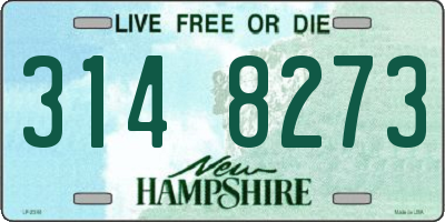 NH license plate 3148273