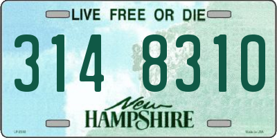 NH license plate 3148310