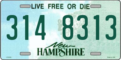 NH license plate 3148313