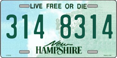 NH license plate 3148314