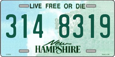 NH license plate 3148319