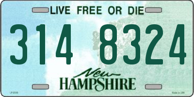 NH license plate 3148324