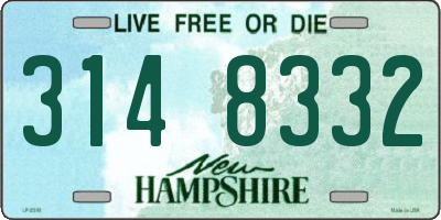 NH license plate 3148332