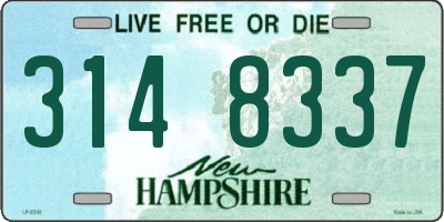 NH license plate 3148337