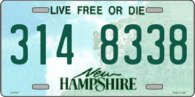 NH license plate 3148338