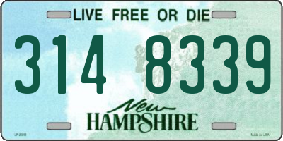 NH license plate 3148339