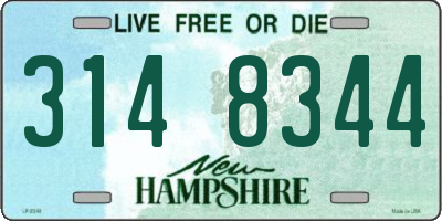 NH license plate 3148344
