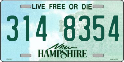 NH license plate 3148354