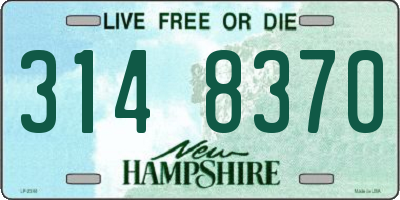 NH license plate 3148370