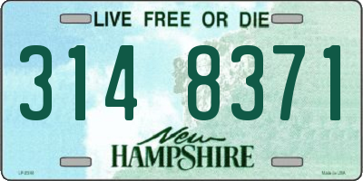 NH license plate 3148371