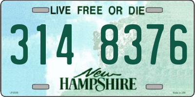 NH license plate 3148376