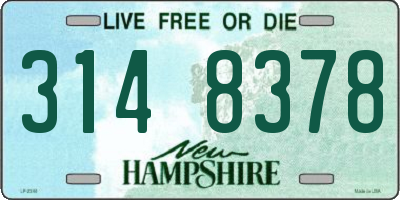 NH license plate 3148378