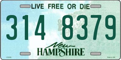 NH license plate 3148379
