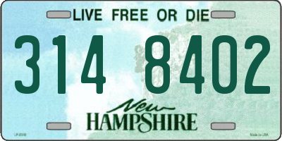 NH license plate 3148402