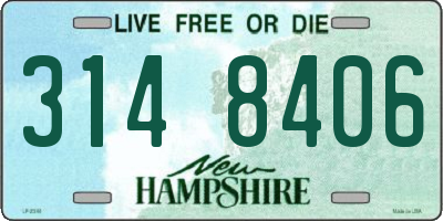 NH license plate 3148406