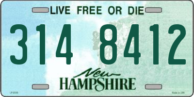 NH license plate 3148412