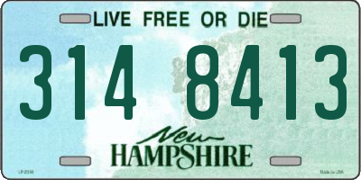 NH license plate 3148413