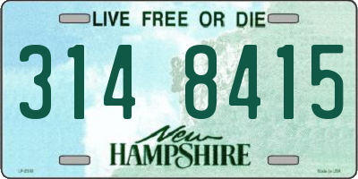 NH license plate 3148415