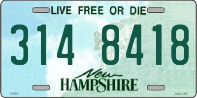 NH license plate 3148418