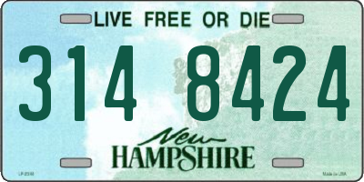 NH license plate 3148424