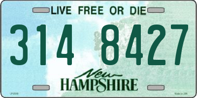 NH license plate 3148427