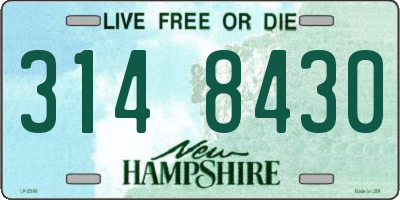NH license plate 3148430