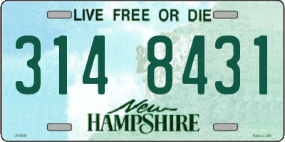 NH license plate 3148431