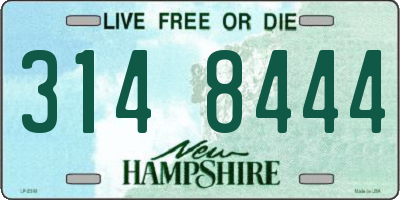 NH license plate 3148444