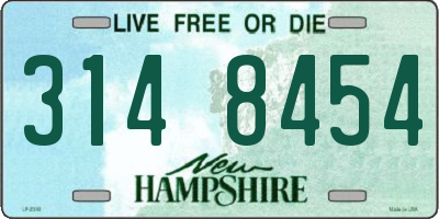 NH license plate 3148454