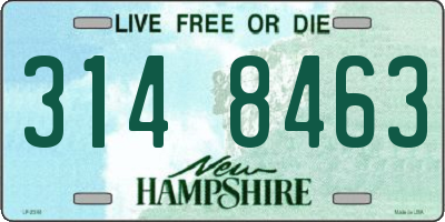 NH license plate 3148463