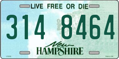 NH license plate 3148464