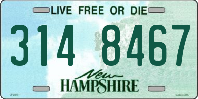 NH license plate 3148467