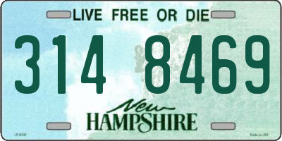 NH license plate 3148469