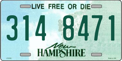 NH license plate 3148471